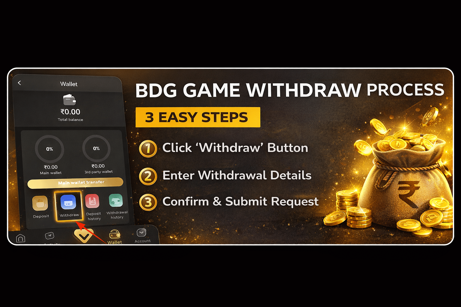 Choose Withdraw Option
