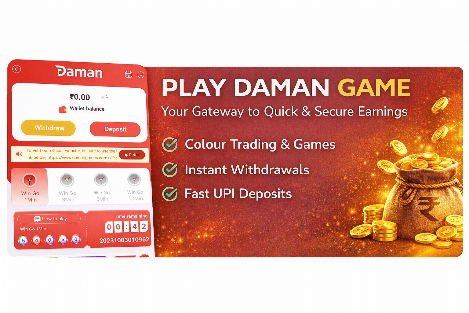 Daman Game Earning Features