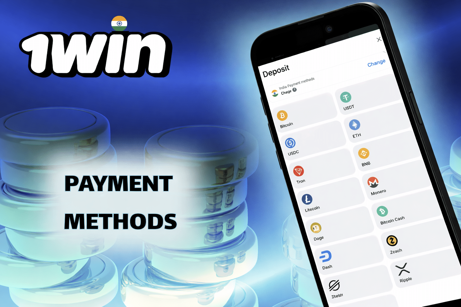 Deposit & Withdrawal Methods Available at 1Win