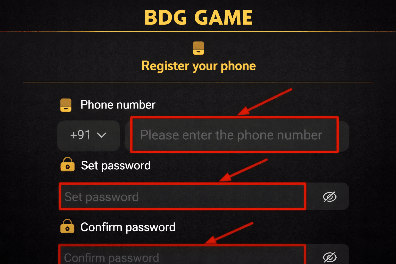 How to Register for the BDG Colour Prediction Game Account?